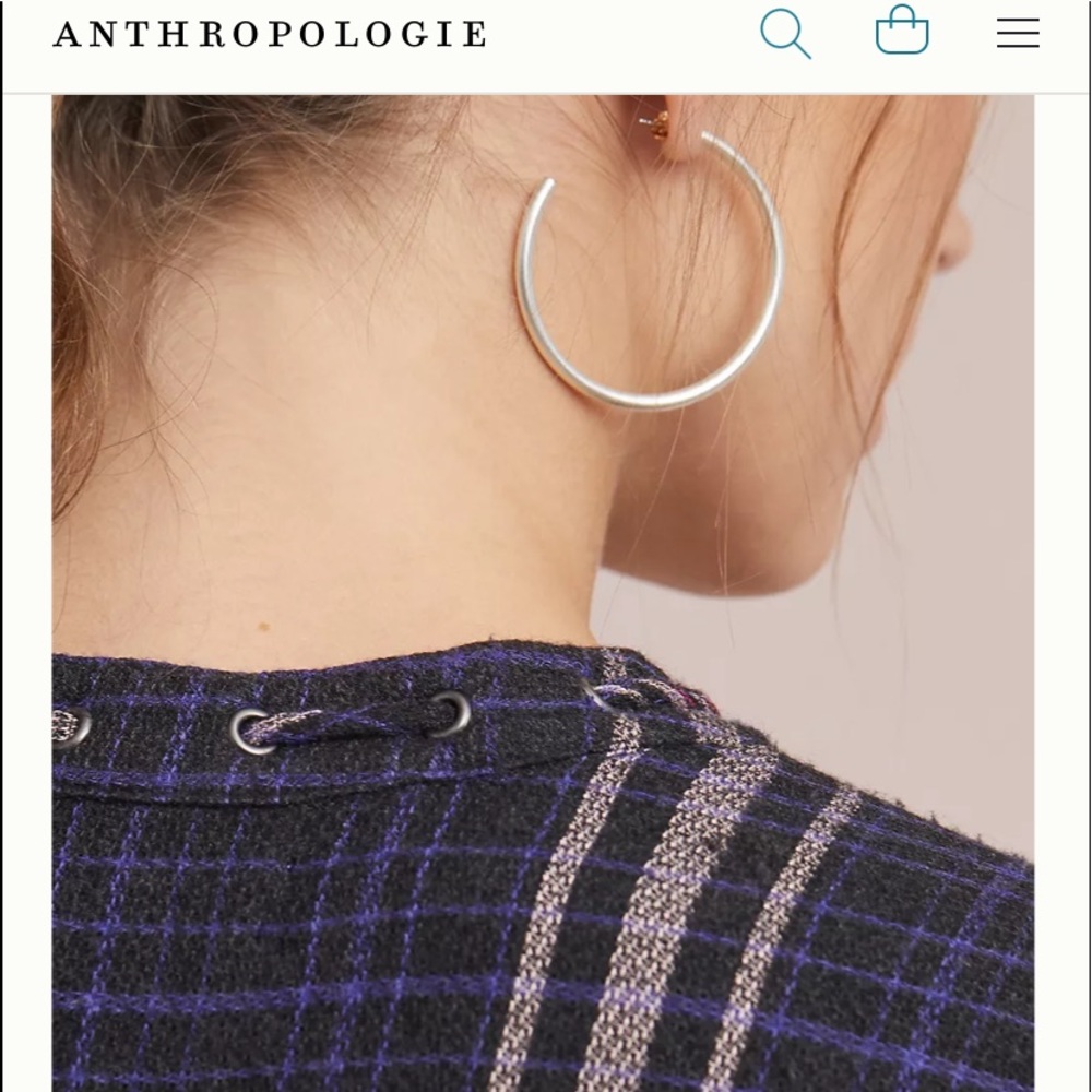 Anthro Cloth & Stone Stripe Tunic Dress Top - Picture 7 of 13